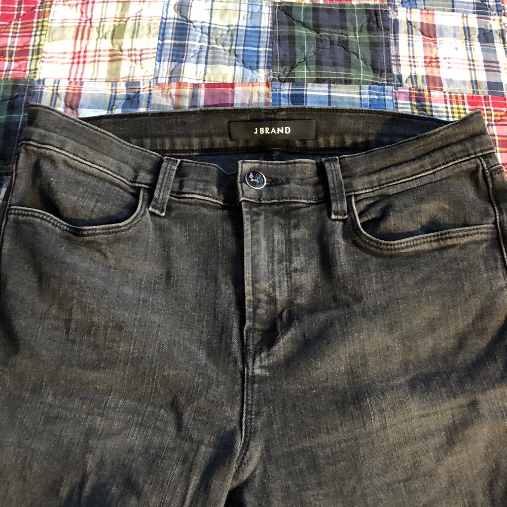 J Brand Skinny Jeans, Faded Black, 29